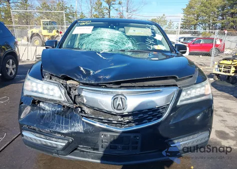 2015 Acura Mdx Technology Package из США, поврежденный, VIN 5FRYD4H49FB031228